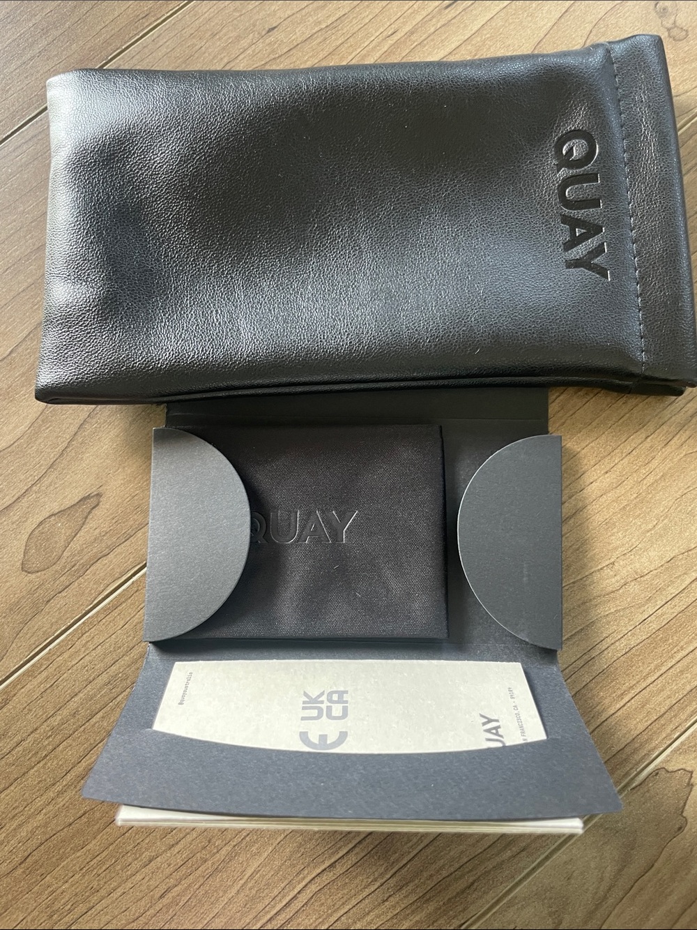 Quay Australia Black/Gold “Level Up”Square Sunglasses - Picture 6 of 6